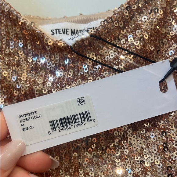 Steve Madden Rose Gold Sequin Dress - Picture 3 of 4